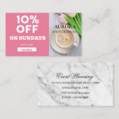 Discount voor planning van gebeurtenissen visitekaartje (Voorkant / Achterkant)