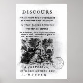'Discours l'Origine et les Fondements Poster (Voorkant)