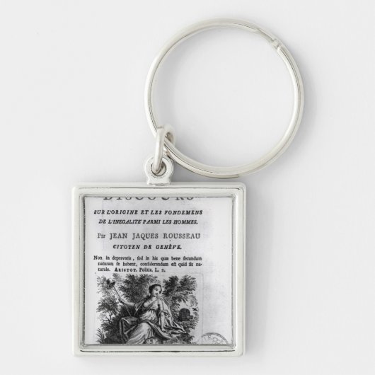 "Discours l'Origine et les Fondements Sleutelhanger (Voorkant)