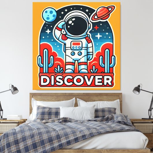 DISCOVER-EVA 4 CANVAS AFDRUK (Insitu (Slaapkamer))