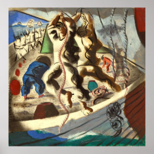 Discover Land Sketch 1941 Poster