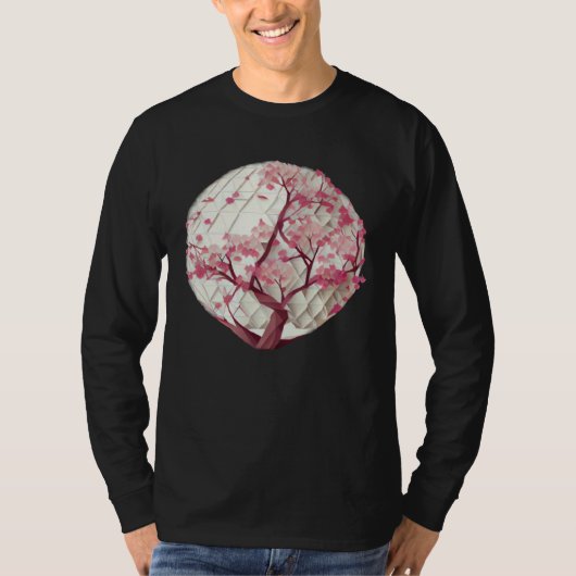 Discover the Beauty of Nature with Geometric Cherr T-shirt (Voorkant)