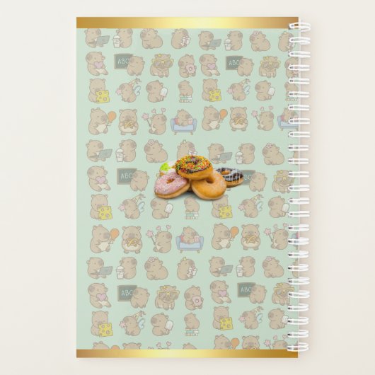 Discover the Magic of Capybara Stationery! 🌈 Planner (Achterkant)