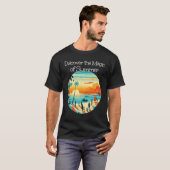 Discover the Magic of Sea and Sunset with Friends  T-shirt (Voorkant volledig)