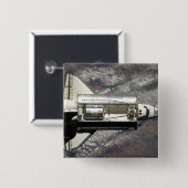 Discovery 3 Space Shuttle Vierkante Button 5,1 Cm (Voorkant /achterkant)