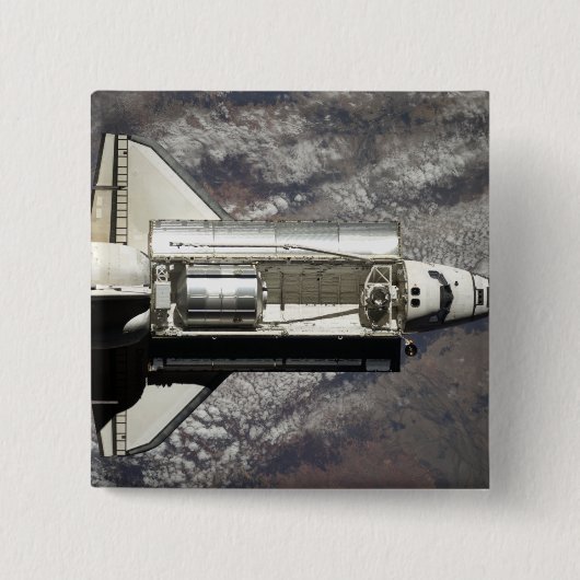Discovery 3 Space Shuttle Vierkante Button 5,1 Cm (Voorkant)