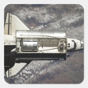 Discovery 3 Space Shuttle Vierkante Sticker
