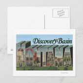 Discovery Basin, Montana - grote Letter-scènes Briefkaart (Voorkant / Achterkant)