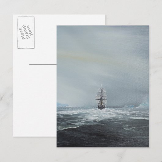 Discovery Captain Scott en Crew Briefkaart (Voorkant / Achterkant)