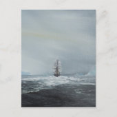 Discovery Captain Scott en Crew Briefkaart (Voorkant)