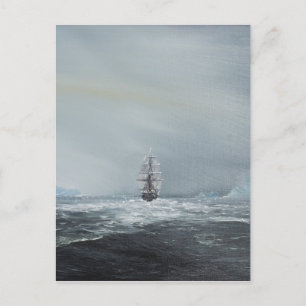 Discovery Captain Scott en Crew Briefkaart