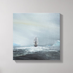 Discovery Captain Scott en Crew Canvas Afdruk