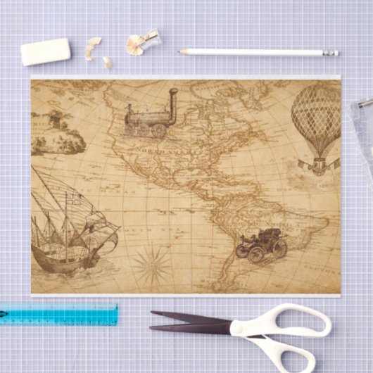 discovery map tissuepapier (Craft)