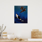 "Discovery" Orca en wrakstukken Poster (Keuken)