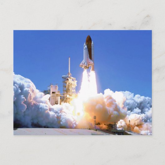 Discovery Shuttle Launch Briefkaart (Voorkant)