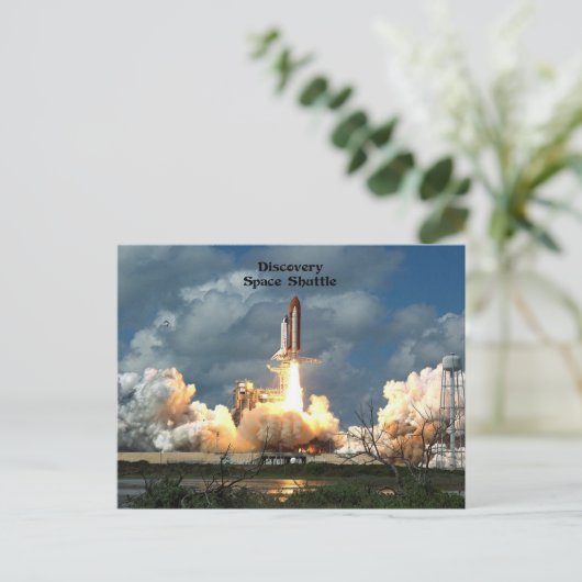 Discovery Space Shuttle Briefkaart (Staand voorkant)