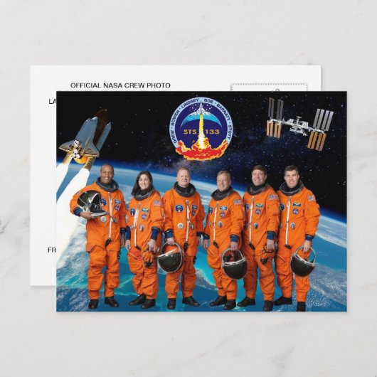 DISCOVERY STS 133 BEMANNING BRIEFKAART (Voorkant / Achterkant)
