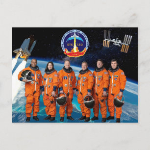 DISCOVERY STS 133 BEMANNING BRIEFKAART