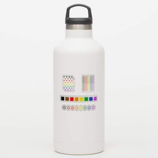 Discreet Pride Sticker (Waterfles)