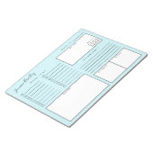 Discreet White Stippen Blue Daily Organizer Notitieblok (Schuin)