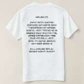 DISCRETE CIRKEL VAN LIEFHEBBERS ARUBA 2025 T-SHIRT (Design achterkant)
