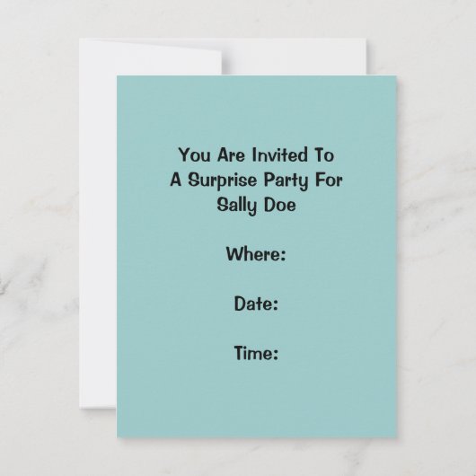 Discrete details Retro party verrassende uitnodigi Kaart (Achterkant)