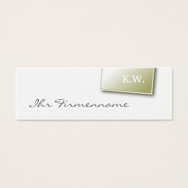 Discrete kleine kaarten mini visitekaartjes (Voorkant)