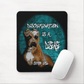 Discriminatie is een ziekte, Pitbull Anti-BSL Muismat (Met muis)