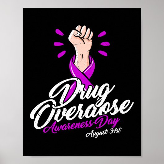 Discrimineert niet - Overdosis Awareness Day Poster (Voorkant)