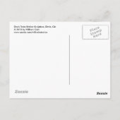 Disculptuur station Davis Train Briefkaart (Achterkant)