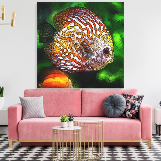 Discus_20170601_by_JAMColors Canvas Afdruk (Insitu (Woonkamer))