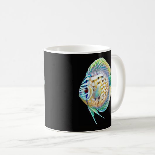 Discus Aquarium Fish Coffee Mok (Voorkant rechts)