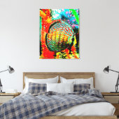 Discus aquarium vis canvas print (Insitu (Slaapkamer))