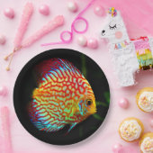 Discus aquarium visetenpapier bord (Feest)