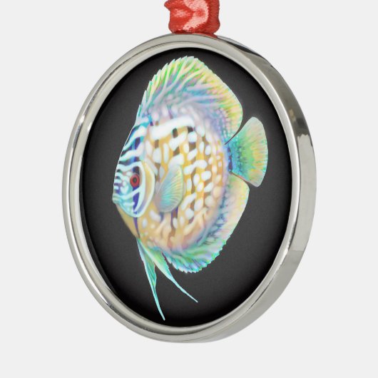 Discus Cichlid Aquarium Fish Ornament (Links)