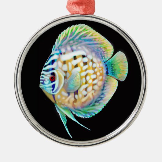 Discus Cichlid Aquarium Fish Ornament (Voorkant)