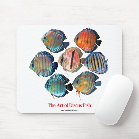 Discus fishのマウスパッド muismat (Met muis)