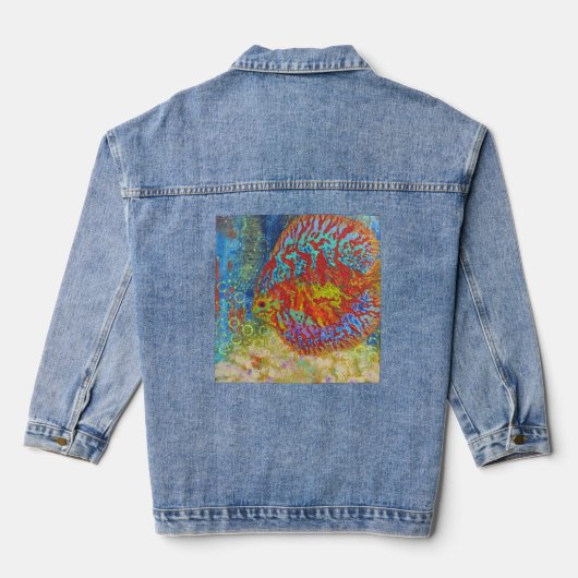 Discus Fish Denim Jeans Jas Denim Jacket (Achterkant)