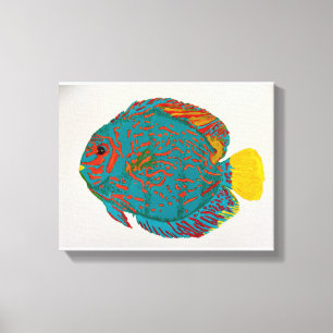 Discus fish print