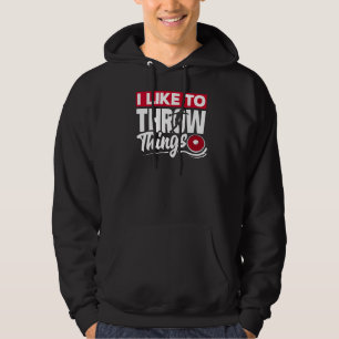 Discus gooien discuswerper track en veld als hoodie