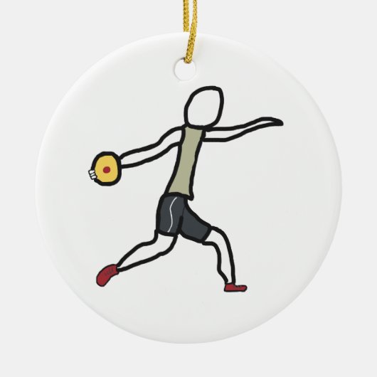 Discus Keramisch Ornament (Voorkant)