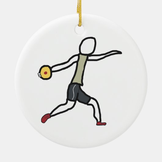 Discus Keramisch Ornament (Achterkant)