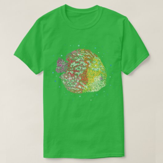 Discus Siervissen Aquarium Gift T-shirt (Design voorkant)