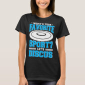 Discus Throw Favorite Sport Player Disc Track And  T-shirt (Voorkant)