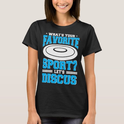 Discus Throw Favorite Sport Player Disc Track And T-shirt (Voorkant)