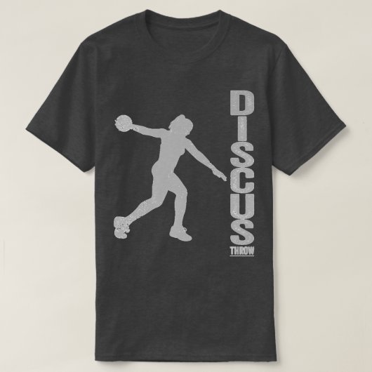  Discus Throw Lovers Discus Throw Woman Sil T-shirt (Design voorkant)
