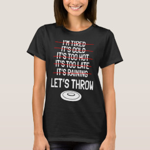 Discus Throw Player Disk Athletes Sportsporen en T-shirt