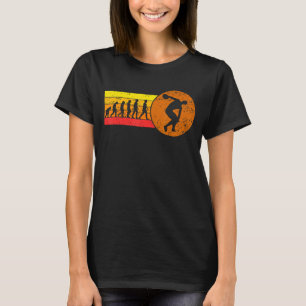 Discus Throw Retro  Evolutietraject en Fie T-shirt