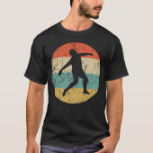 Discus Throw  Retro Track en Field T-shirt (Voorkant)