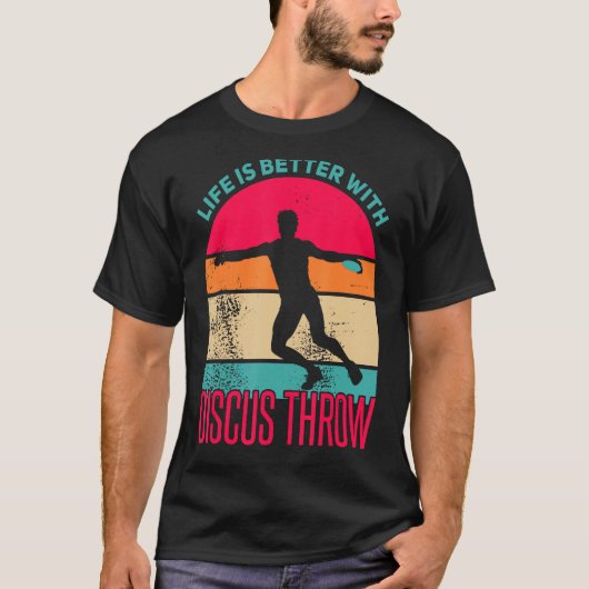 Discus Throw Shirt Life is beter Disc Throw DiscU (Voorkant)
